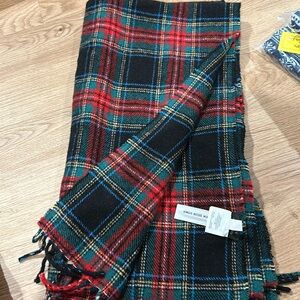 Large J Crew tartan plaid  shawl/scarf